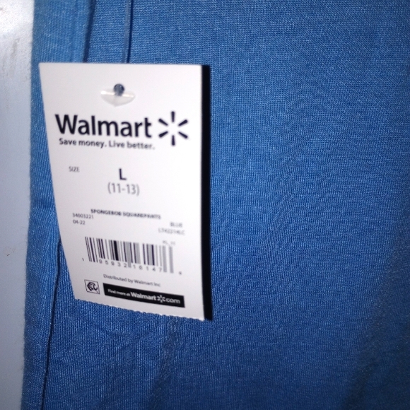 Blue Nickelodeon SpongeBob T-Shirt Size (L) - Picture 4 of 6